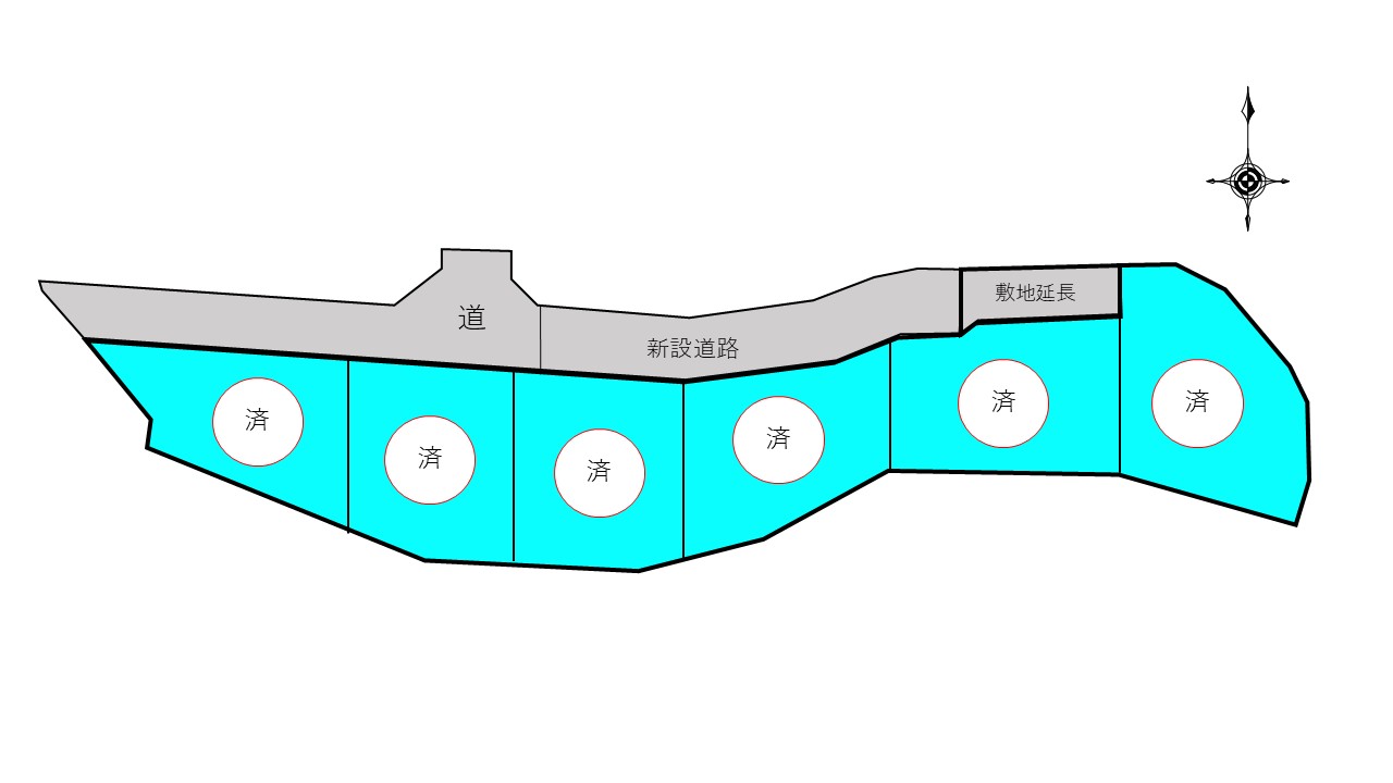 甲斐市島上条　新規６区画分譲地