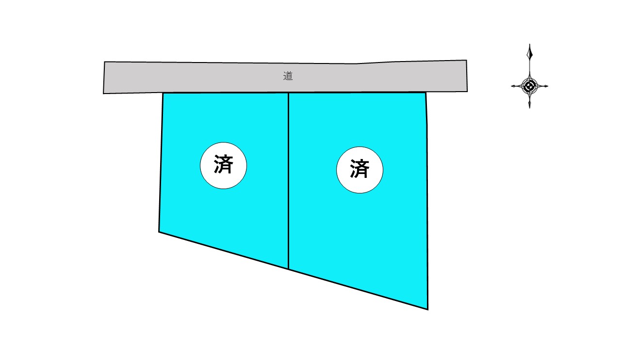 甲斐市竜王　新規2区画分譲地