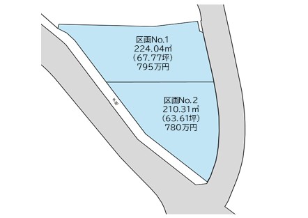 甲斐市竜王新町新規２区画分譲地